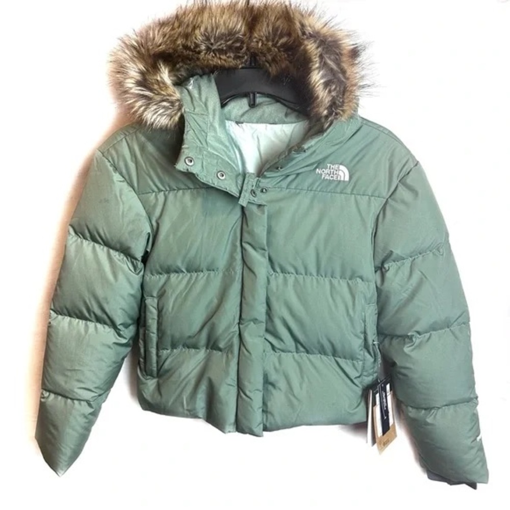 North Face Teal Puffer Jacket - Small